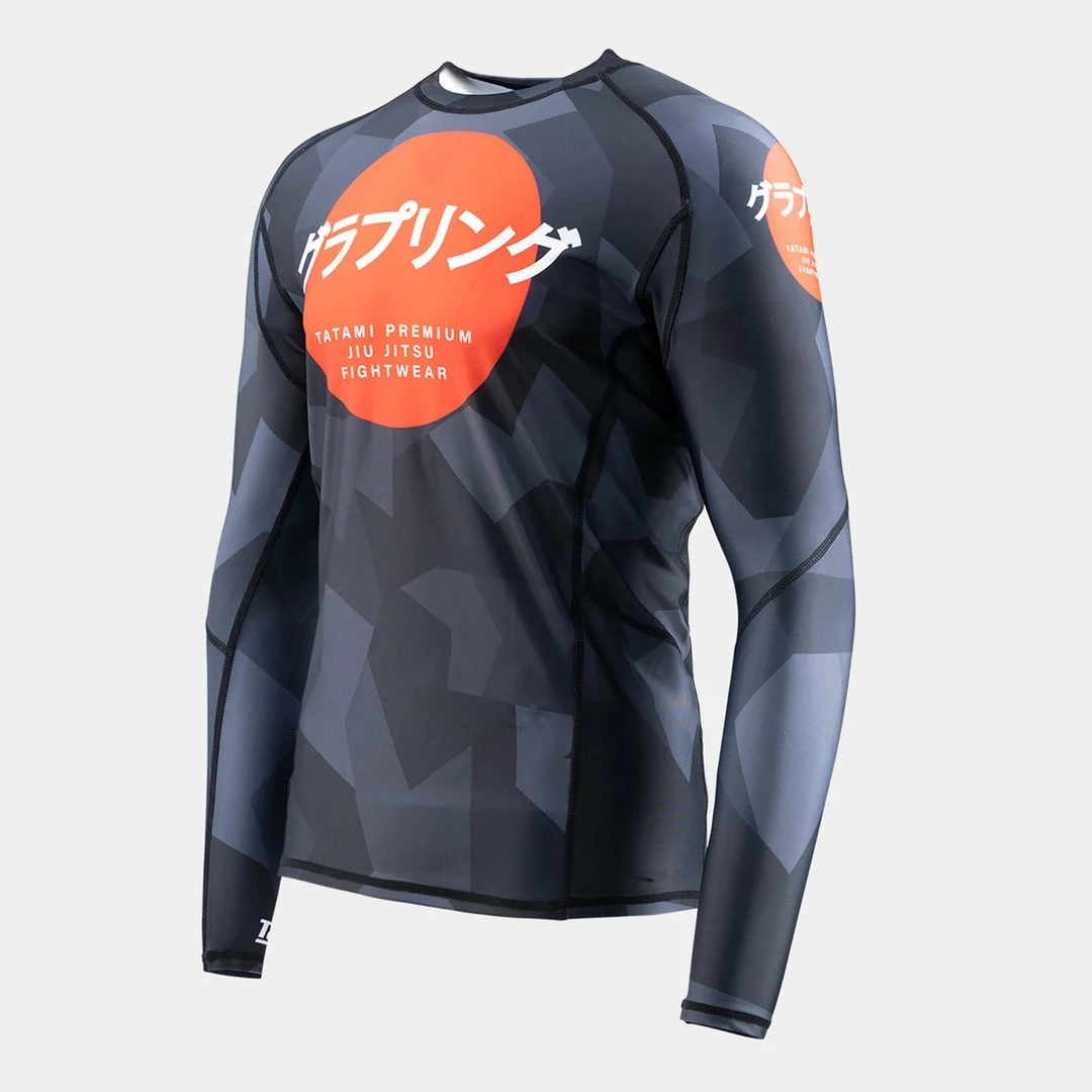 Rash Guards Tatami Fightwear Onyx Camo Rash Guard Rashguard (Husky/Dad Bod Version) 2 Rash Guards Tatami Fightwear Onyx Camo Rash Guard Rashguard (Husky/Dad Bod Version)