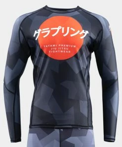 Rash Guards Tatami Fightwear Onyx Camo Rash Guard Rashguard (Husky/Dad Bod Version)