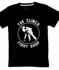 T-Shirts/Tanks The Clinch Fight Shop Logo Black T-Shirt