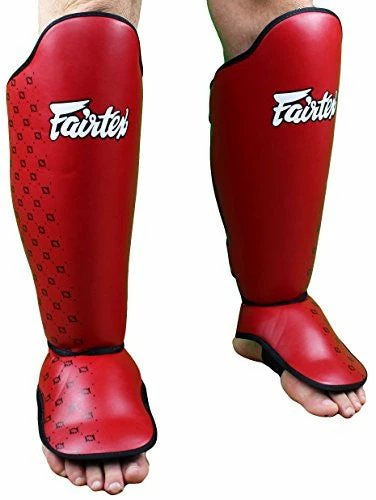 Fairtex SP5 Competition Shin Guards Instep Red (only XL Left) 2 Fairtex SP5 Competition Shin Guards Instep Red (only XL Left)