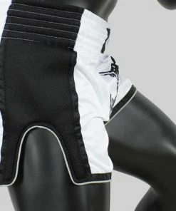 Fairtex Muay Thai Shorts BS1707 Slim Cut White/Black 8 Fairtex Muay Thai Shorts BS1707 Slim Cut White/Black
