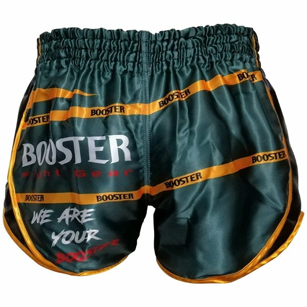 Booster Fight Gear Retro Corpus Green Muay Thai Kickboxing Shorts 3 Booster Fight Gear Retro Corpus Green Muay Thai Kickboxing Shorts