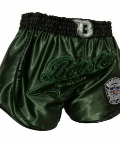 Booster Fight Gear Retro Slugger 2 Green Muay Thai Kickboxing Shorts