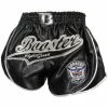 Booster Fight Gear Retro Slugger 3 Black Muay Thai Kickboxing Shorts