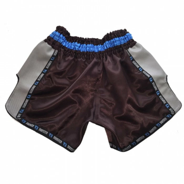 Booster Fight Gear TBT Pro Carbon Muay Thai Shorts Black-Grey-Blue (only Small Left)
