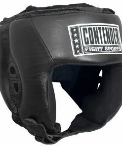 Ringside Contender Fight Sports Open Face USA Boxing Competition Approved Headgear Black