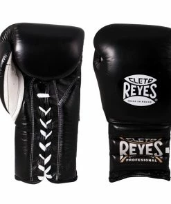 Cleto Reyes Lace-Up Training Boxing Gloves Black