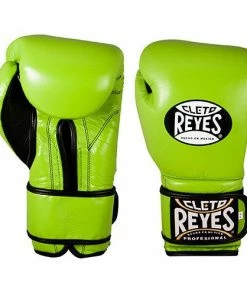 Cleto Reyes Training Velcro Boxing Gloves Citrus Green