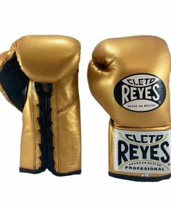Cleto Reyes Official Fight Boxing Gloves Metallic Gold