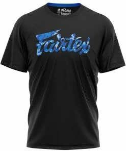 Fairtex Camo Blue Logo Short Sleeve T-Shirt T-Shirts/Tanks