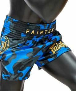 Fairtex Muay Thai Shorts BS1917 Jubilee Blue Camo 6 Fairtex Muay Thai Shorts BS1917 Jubilee Blue Camo