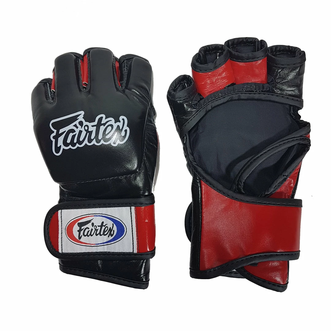 Fairtex FGV12 Ultimate Combat MMA Gloves Black/Red 2 Fairtex FGV12 Ultimate Combat MMA Gloves Black/Red
