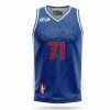 Fairtex JS19 Sleeveless Tank Top Basketball Jersey Shirt Blue T-Shirts/Tanks
