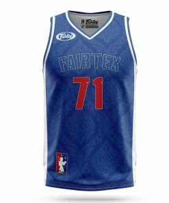 Fairtex JS19 Sleeveless Tank Top Basketball Jersey Shirt Blue T-Shirts/Tanks