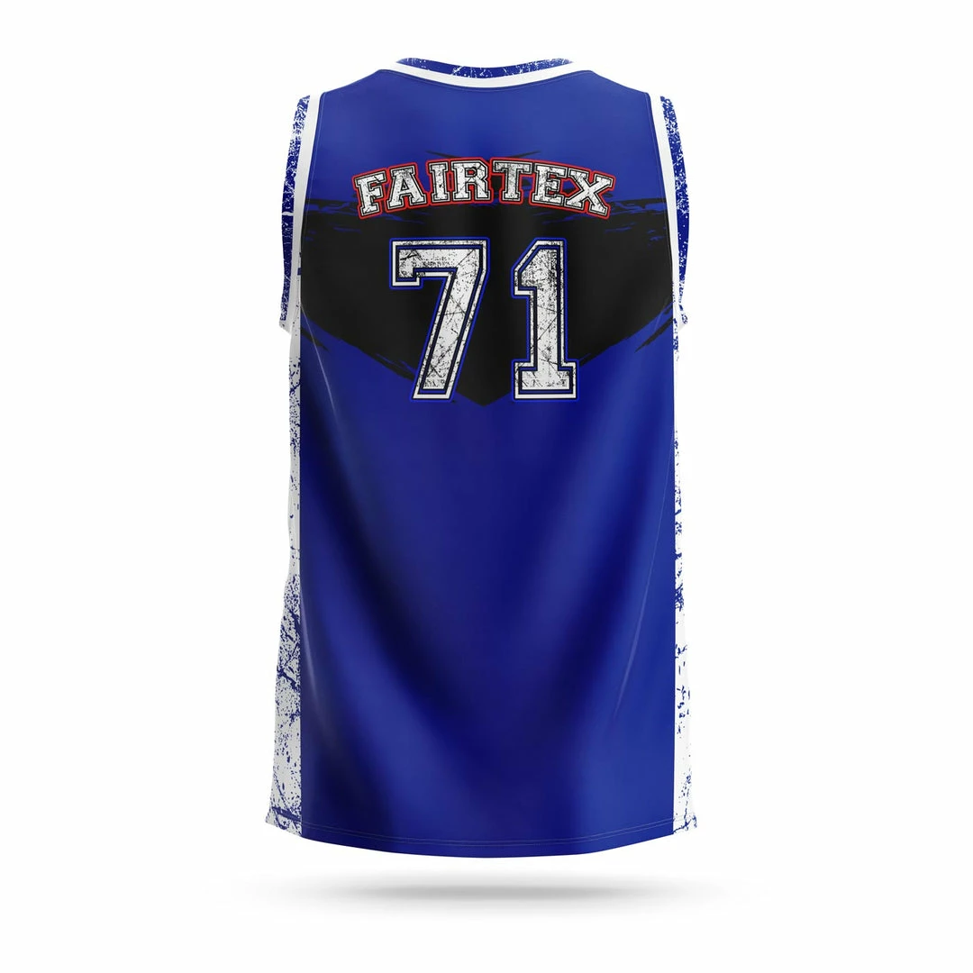 Fairtex JS10 Sleeveless Tank Top Basketball Jersey Shirt Blue T-Shirts/Tanks 2 Fairtex JS10 Sleeveless Tank Top Basketball Jersey Shirt Blue T-Shirts/Tanks
