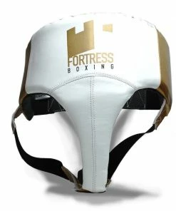Fortress Boxing Female Groin Guard Protector White/Gold