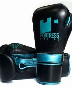 Fortress Boxing SS2.0 Velcro Boxing Gloves Black/Teal
