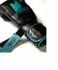 Fortress Boxing SS2.0 Velcro Boxing Gloves Black/Teal