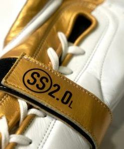 Fortress Boxing SS2.0 Lace-Up Boxing Gloves White/Gold