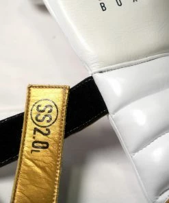 Fortress Boxing SS2.0 Lace-Up Boxing Gloves White/Gold