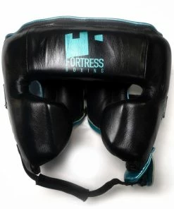 Fortress Boxing Cheek Headgear Head Guard Black/Teal
