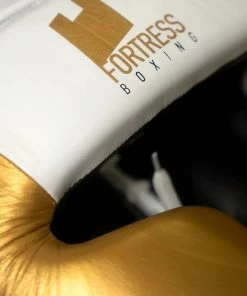 Fortress Boxing Cheek Headgear Head Guard White/Gold