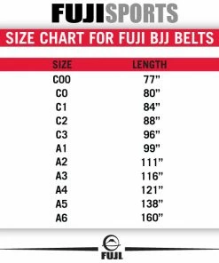 Gi's/Belts Fuji Sports Jiu Jitsu BJJ Rank Gi Belt