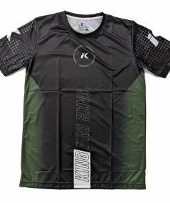 King Pro Boxing Aero Dry Army Green Training Shirt