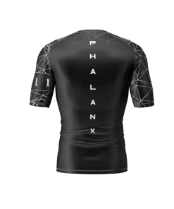 Rash Guards Phalanx Metric Black Short Sleeve Compression Rash Guard Rashguard