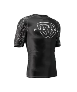 Rash Guards Phalanx Metric Black Short Sleeve Compression Rash Guard Rashguard