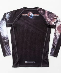 Rash Guards Fusion Fight Gear Mortal Combat Sub-Zero Vs Scorpion Rashguard Rash Guard
