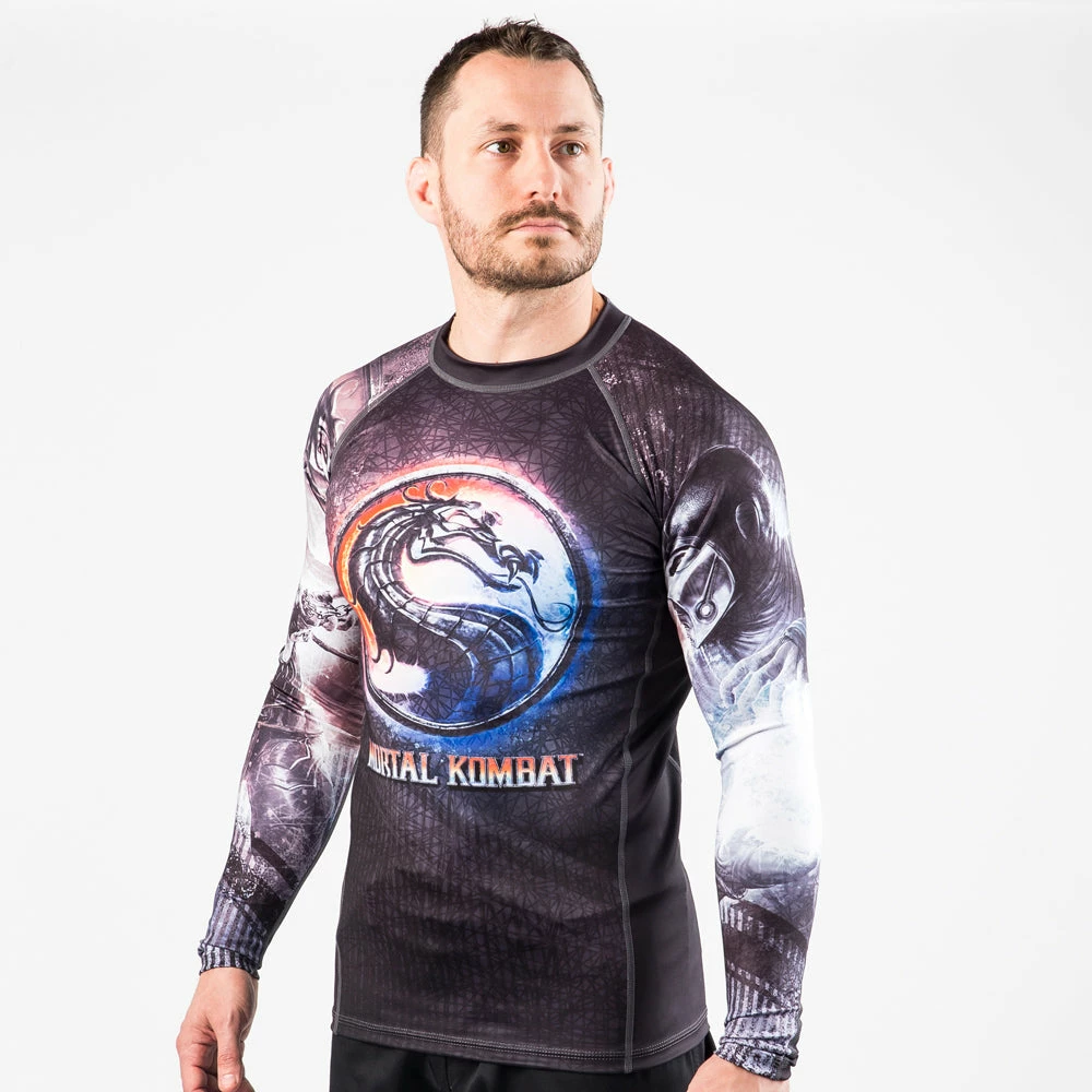 Rash Guards Fusion Fight Gear Mortal Combat Sub-Zero Vs Scorpion Rashguard Rash Guard 4 Rash Guards Fusion Fight Gear Mortal Combat Sub-Zero Vs Scorpion Rashguard Rash Guard