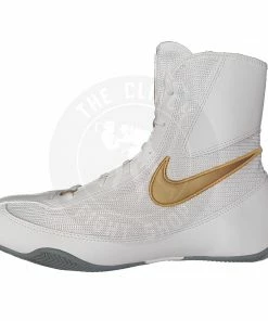 Nike Boxing Machomai 2 Mid Shoes Boots White/Gold (only Size 5 Left) Shoes/Footwear