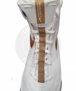 Nike Boxing Machomai 2 Mid Shoes Boots White/Gold (only Size 5 Left) Shoes/Footwear