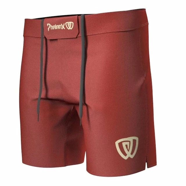 Phalanx Coyote Red RIZR Black MMA Grappling BJJ Shorts