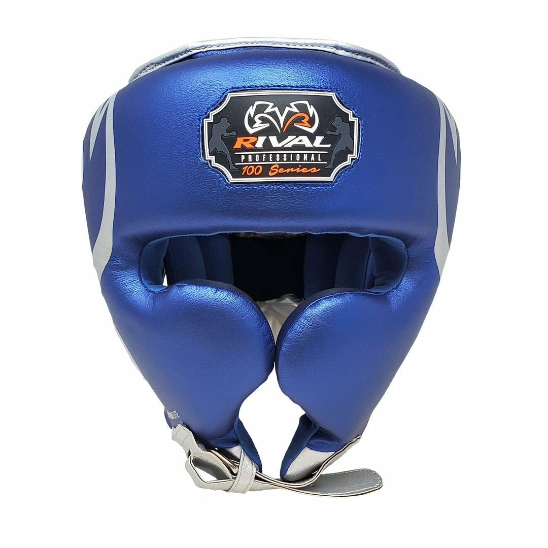 Rival Boxing RHG100 Professional Headgear Blue/Silver 4 Rival Boxing RHG100 Professional Headgear Blue/Silver
