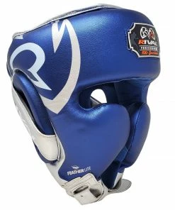 Rival Boxing RHG100 Professional Headgear Blue/Silver