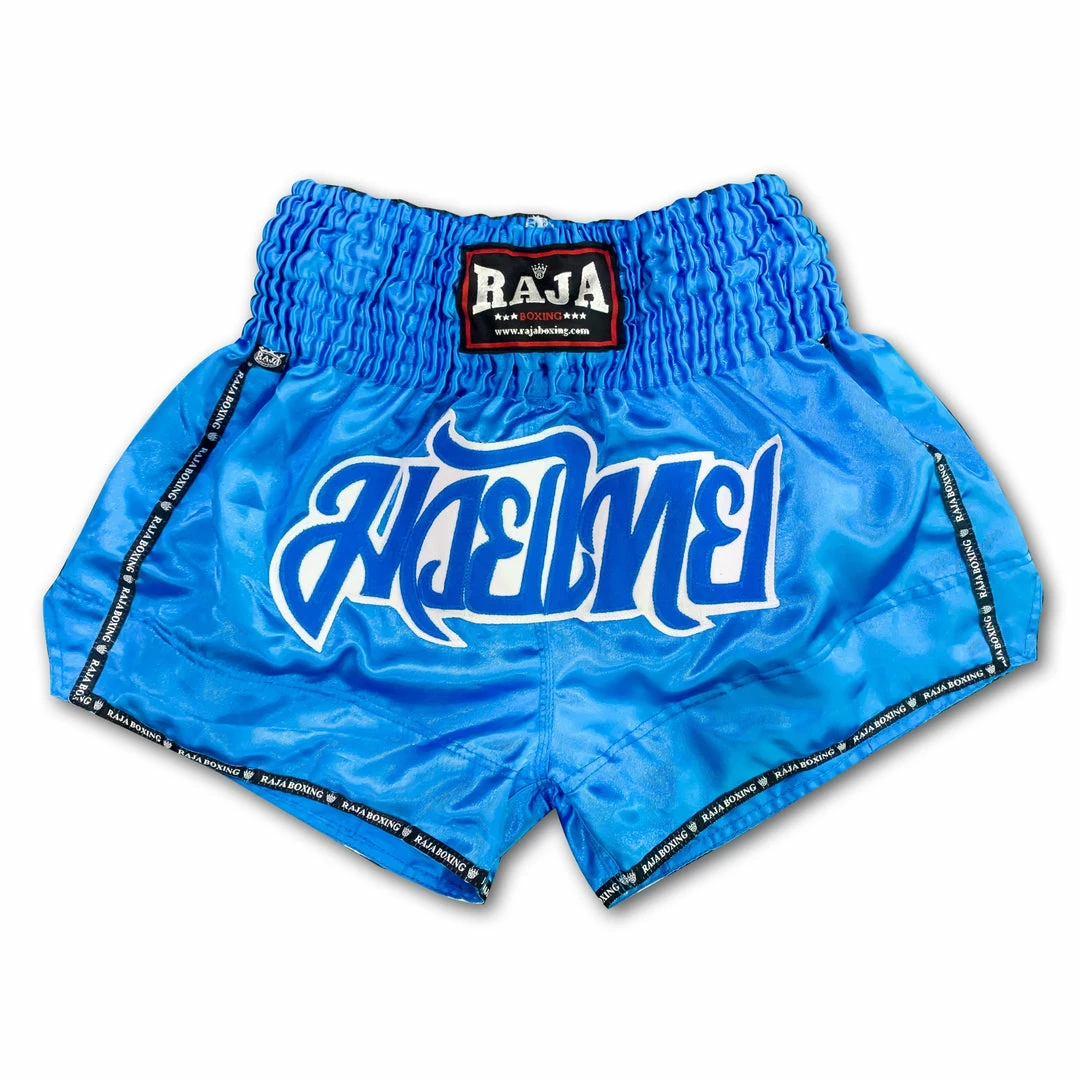 Raja Boxing Classic Muay Thai Shorts Light Blue 1 Raja Boxing Classic Muay Thai Shorts Light Blue