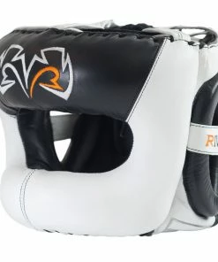 Rival Boxing Guerrero Facesaver Headgear Head Gear Guard White