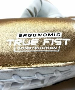 Rival Boxing RS100 Professional Sparring Lace-Up Gloves White/Gold 8 Rival Boxing RS100 Professional Sparring Lace-Up Gloves White/Gold