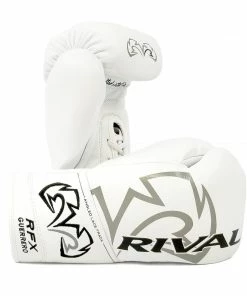 Rival Boxing RFX Guerrero Pro Fight Lace-Up Gloves White