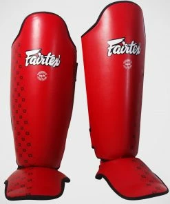 Fairtex SP5 Competition Shin Guards Instep Red (only XL Left)
