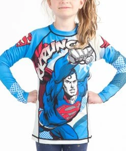 Fusion Fight Gear Kids Youth Superman Crunch Rashguard Rash Guard 6 Fusion Fight Gear Kids Youth Superman Crunch Rashguard Rash Guard