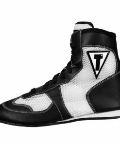Title Boxing Hyper-Elite Mid White Youth Kids Boxing Shoes Boots Shoes/Footwear