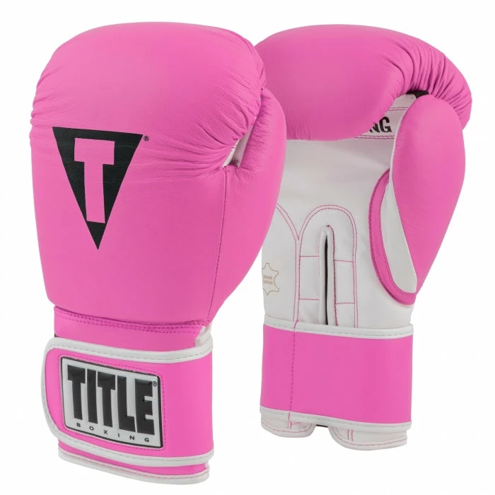 Title Boxing 3.0 Pro Style Leather Boxing Gloves Hot Pink 1 Title Boxing 3.0 Pro Style Leather Boxing Gloves Hot Pink