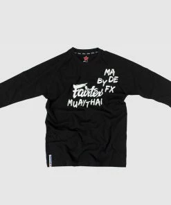 T-Shirts/Tanks Fairtex Muay Thai 3/4 Long Sleeve Shirt Black