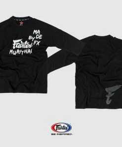 T-Shirts/Tanks Fairtex Muay Thai 3/4 Long Sleeve Shirt Black