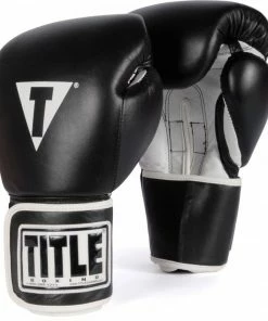 Title Boxing 3.0 Pro Style Leather Boxing Gloves Black