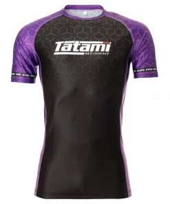 Tatami Fightwear IBJJF Short Sleeve Rash Guard Rashguard Purple