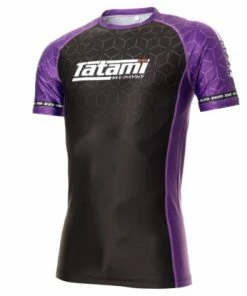 Tatami Fightwear IBJJF Short Sleeve Rash Guard Rashguard Purple
